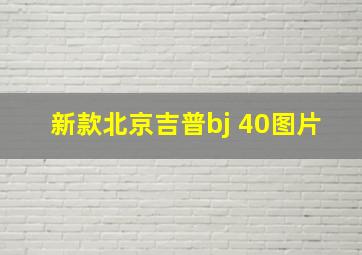 新款北京吉普bj 40图片